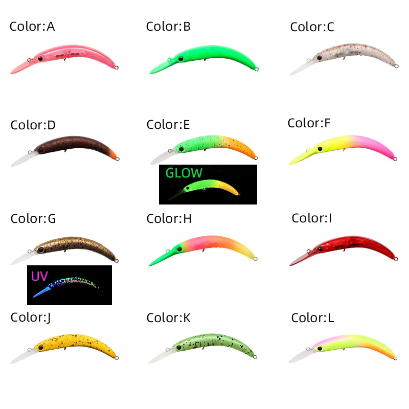 LETOYO Minnow Hundido – Señuelo duro para trucha, perca y lubina - imagen 3