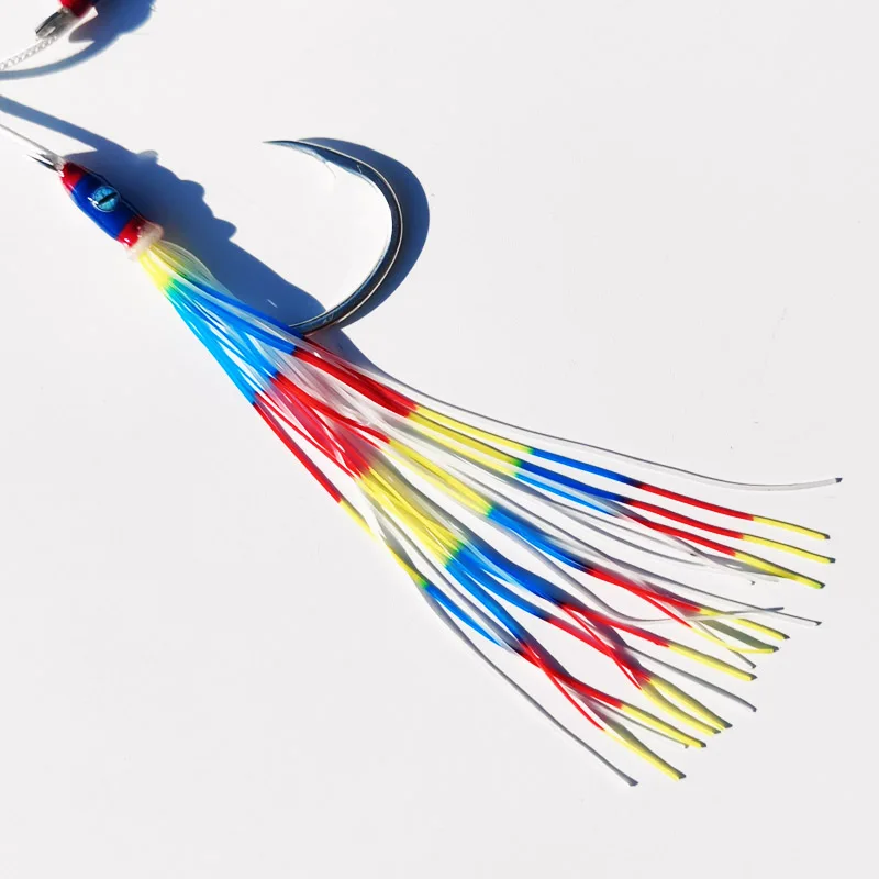 Asistentes Jigging Falda Silicona – Anzuelos de Pesca Técnica - imagen 5