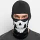 Mascarilla térmica facial de poliéster con calavera fantasma