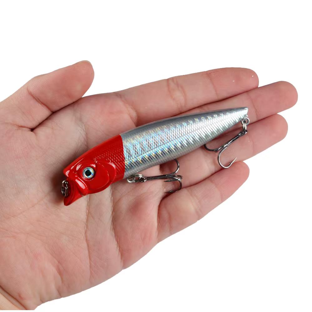 Señuelo popper de pesca ABS duro Wobbler Rattlin Crankbait Minnow - imagen 2
