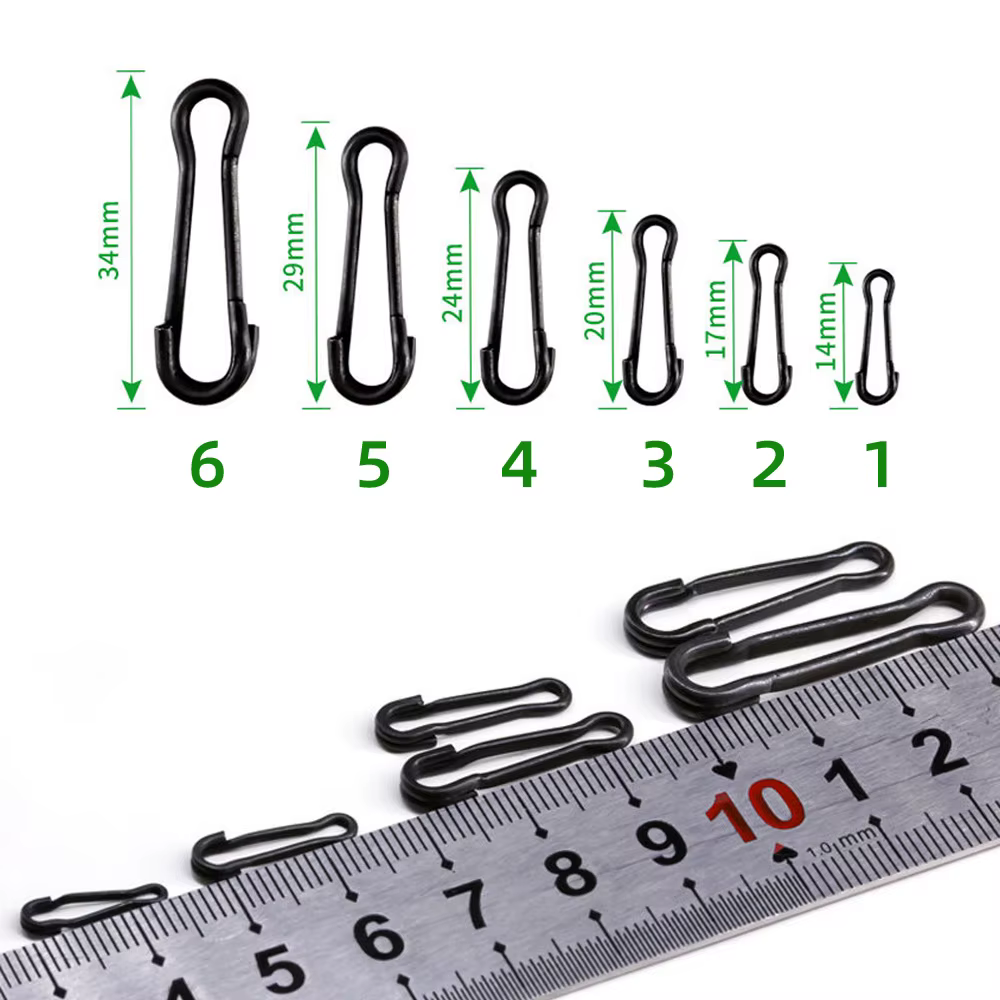 Conector rápido DNDYUJU para señuelos – Pin de latón pesca carpa - imagen 3