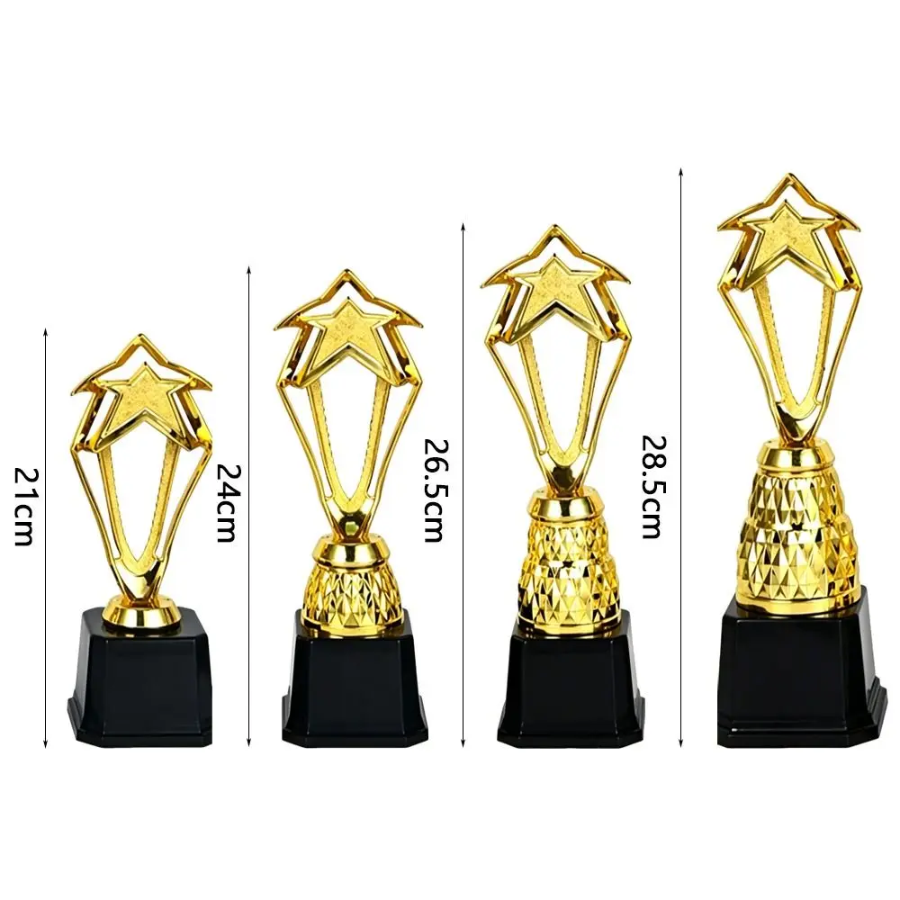 Trofeo dorado con diseño de estrella