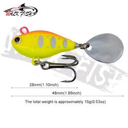 Walk Fish Vib Metal – Señuelo vibrante para lucio y lubina