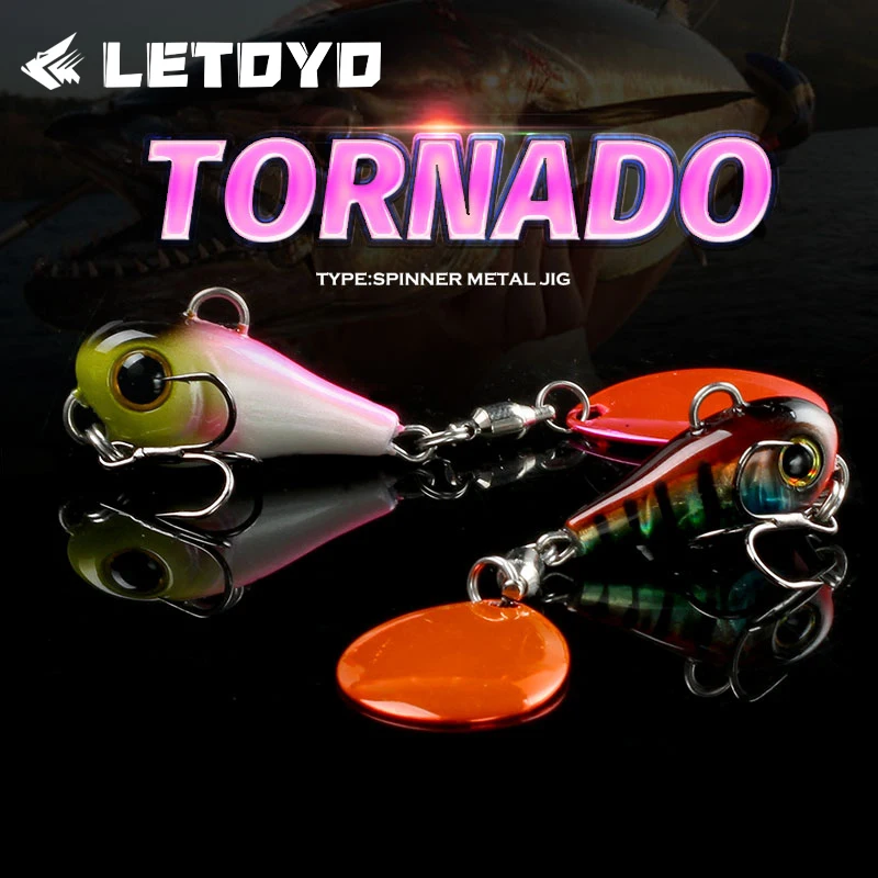 LETOYO Jig Spinner metálico para lubina y lucio, hundimiento - imagen 2