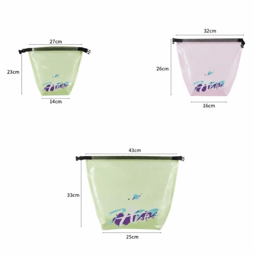 Bolsa de aseo impermeable transparente para viaje con cordón PVC - imagen 5