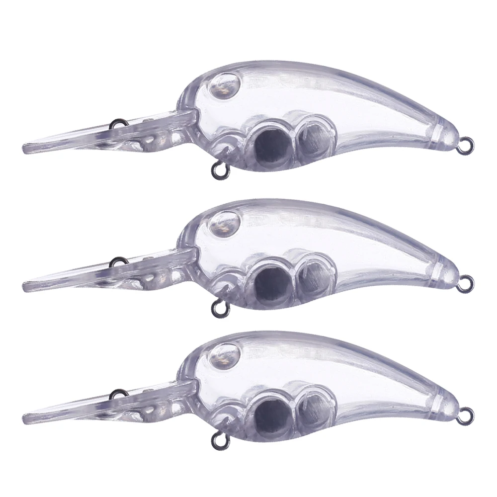 Señuelos flotantes tipo crankbait sin pintar