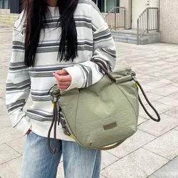 Bolso bandolera de pesca con bolsillos y cordón ajustable
