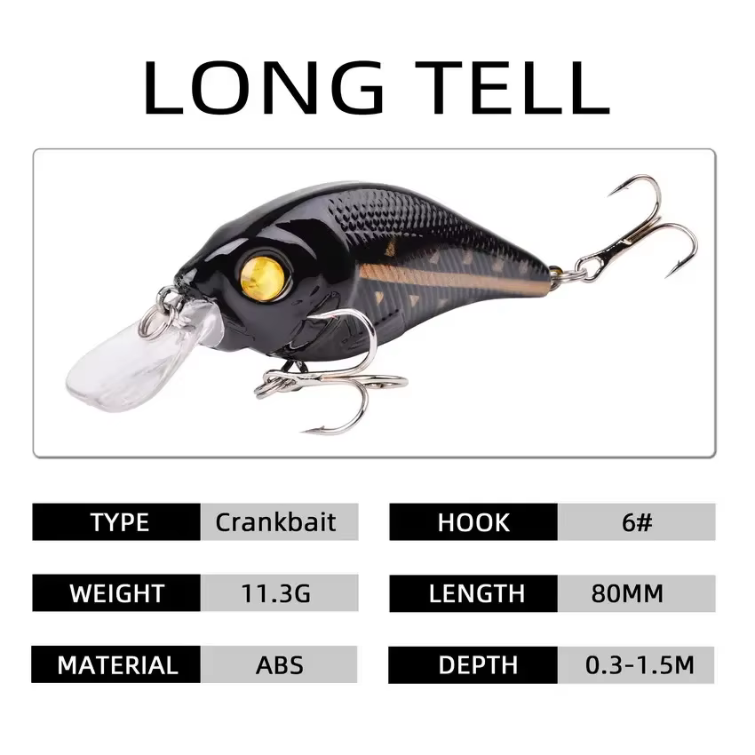 VIB Minnow señuelos duros anzuelos triples ideal pesca depredadores - imagen 3