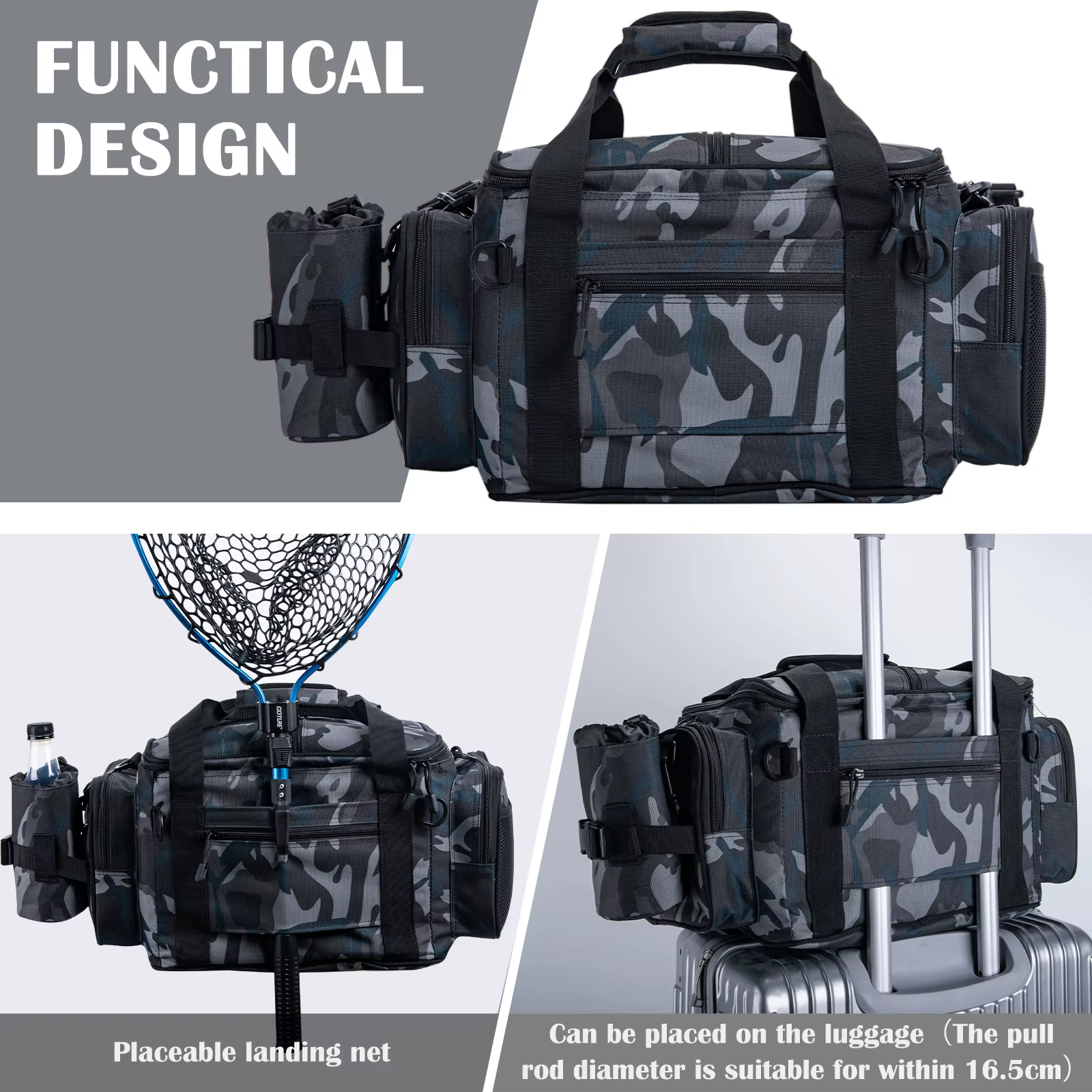 Bolsa de Pesca Goture Oxford 600D – Impermeable para Señuelos y Equipo
