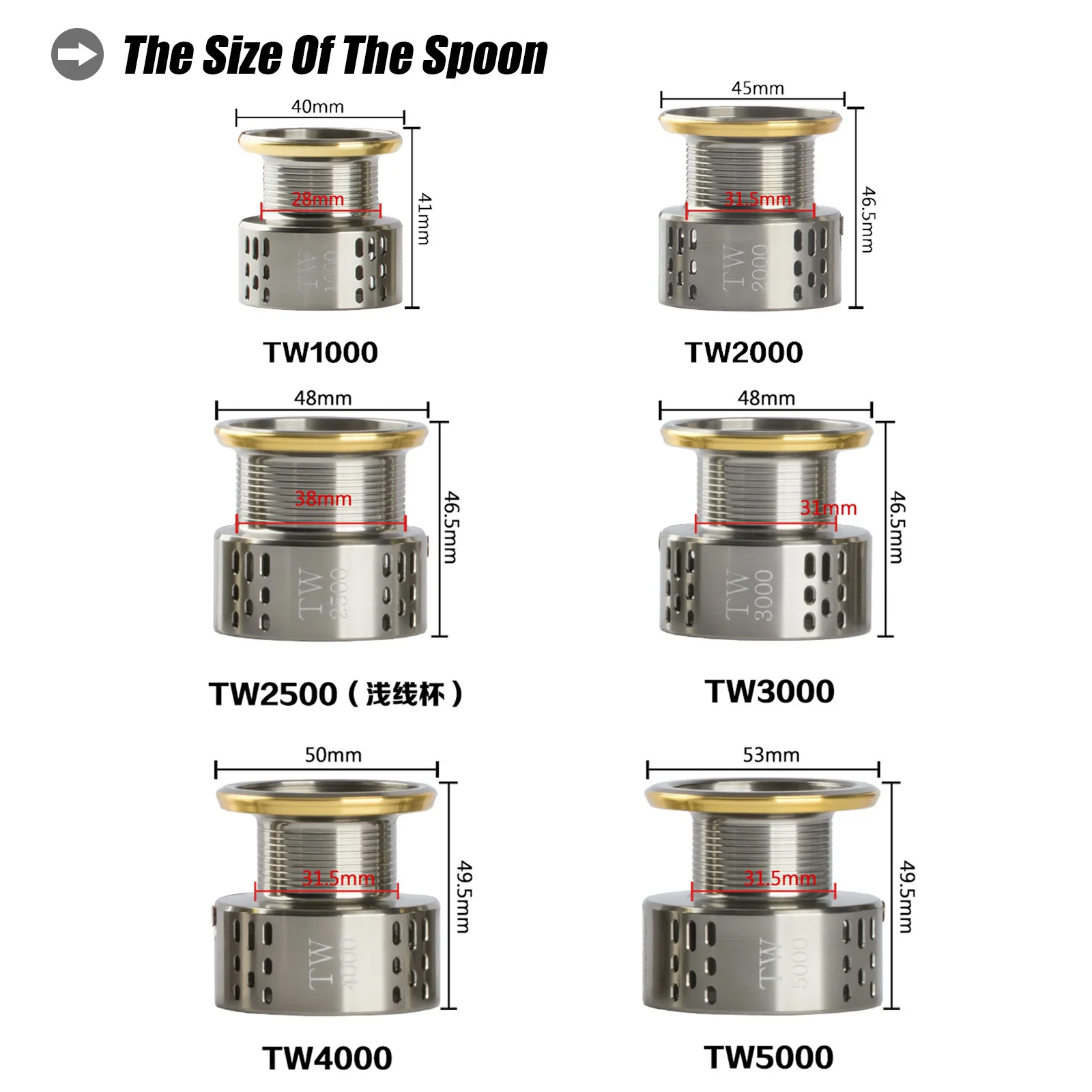 Carrete giratorio ultraligero Shimano TW5000 para lubina y lucio - imagen 4