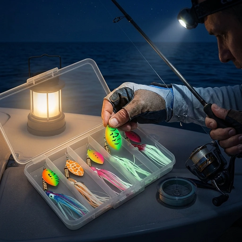 Spinnerbait compuesto para pesca en agua dulce, kit de señuelos - imagen 3