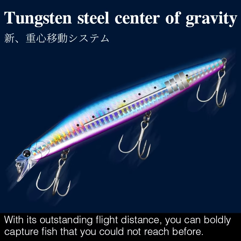 TSURINOYA Stinger 140S Jerkbait para lubina - imagen 2