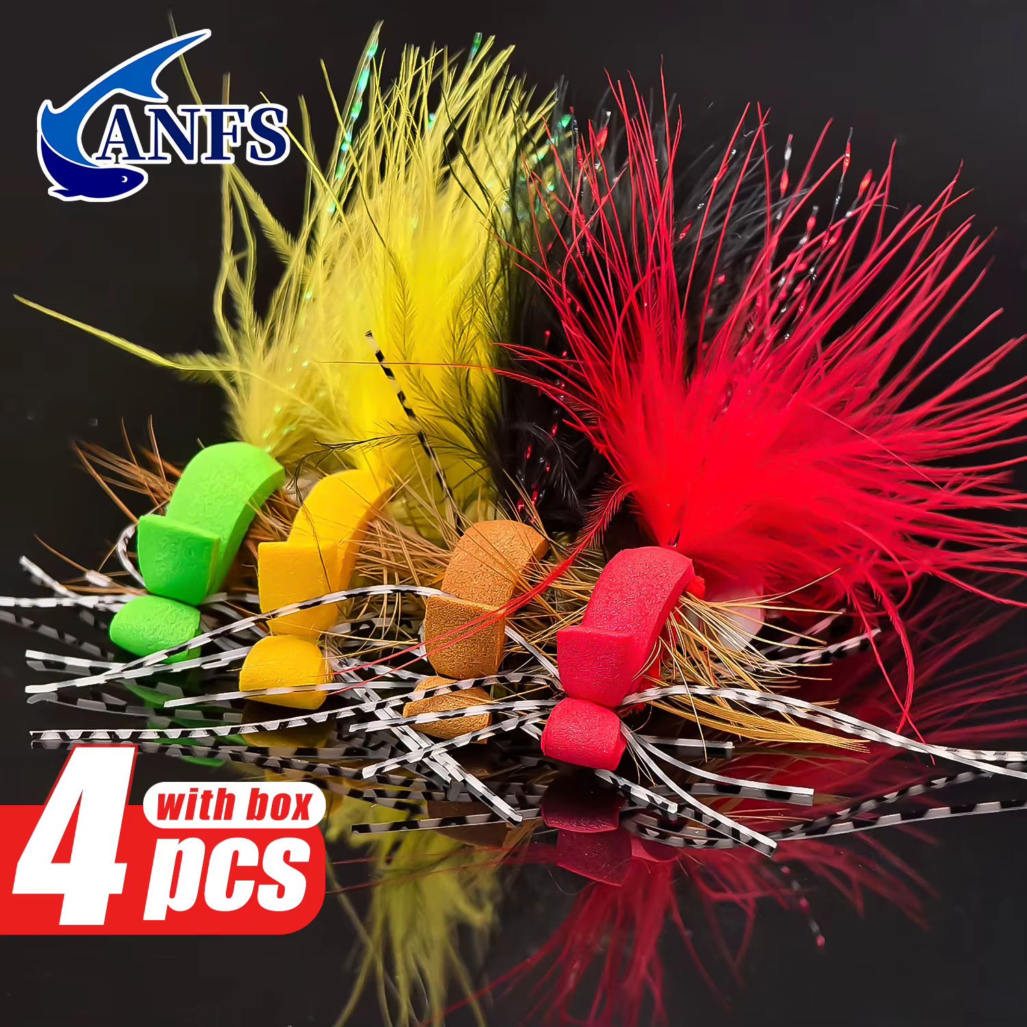 ANFS Moscas secas de espuma para trucha, hechas a mano - imagen 5