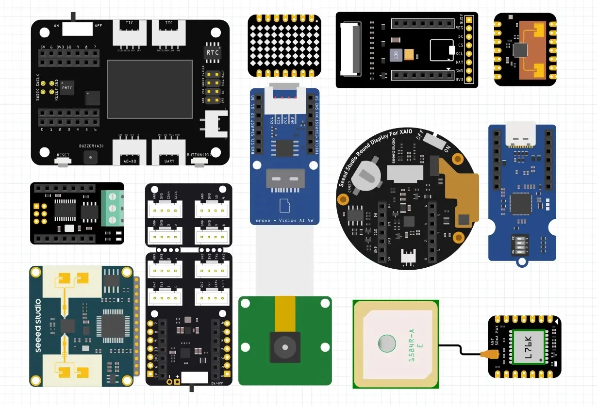 Vista del módulo XIAO ESP32S3 Plus