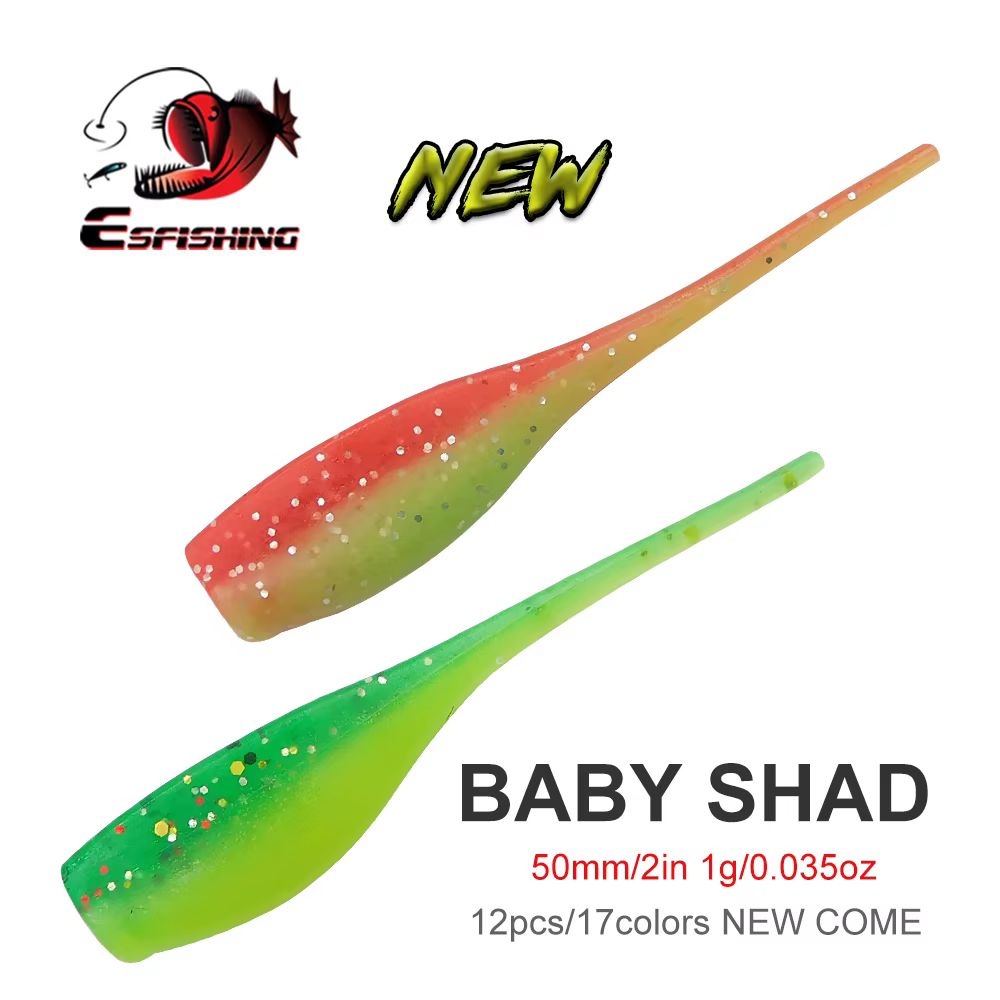 Pintail Baby Shad Esfishing 50mm – Señuelo vinilo para bass y lucio