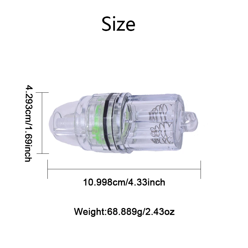 Atractor de luz LED submarino impermeable para pesca en mar