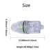 Atractor de luz LED submarino impermeable para pesca en mar