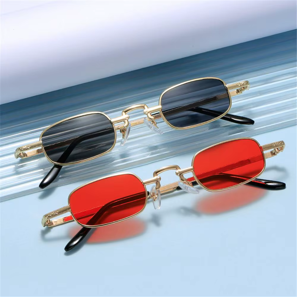 Gafas de sol rectangulares retro color caramelo para pesca - imagen 4