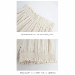 Shorts de Pilates cintura alta elástica nailon para ballet