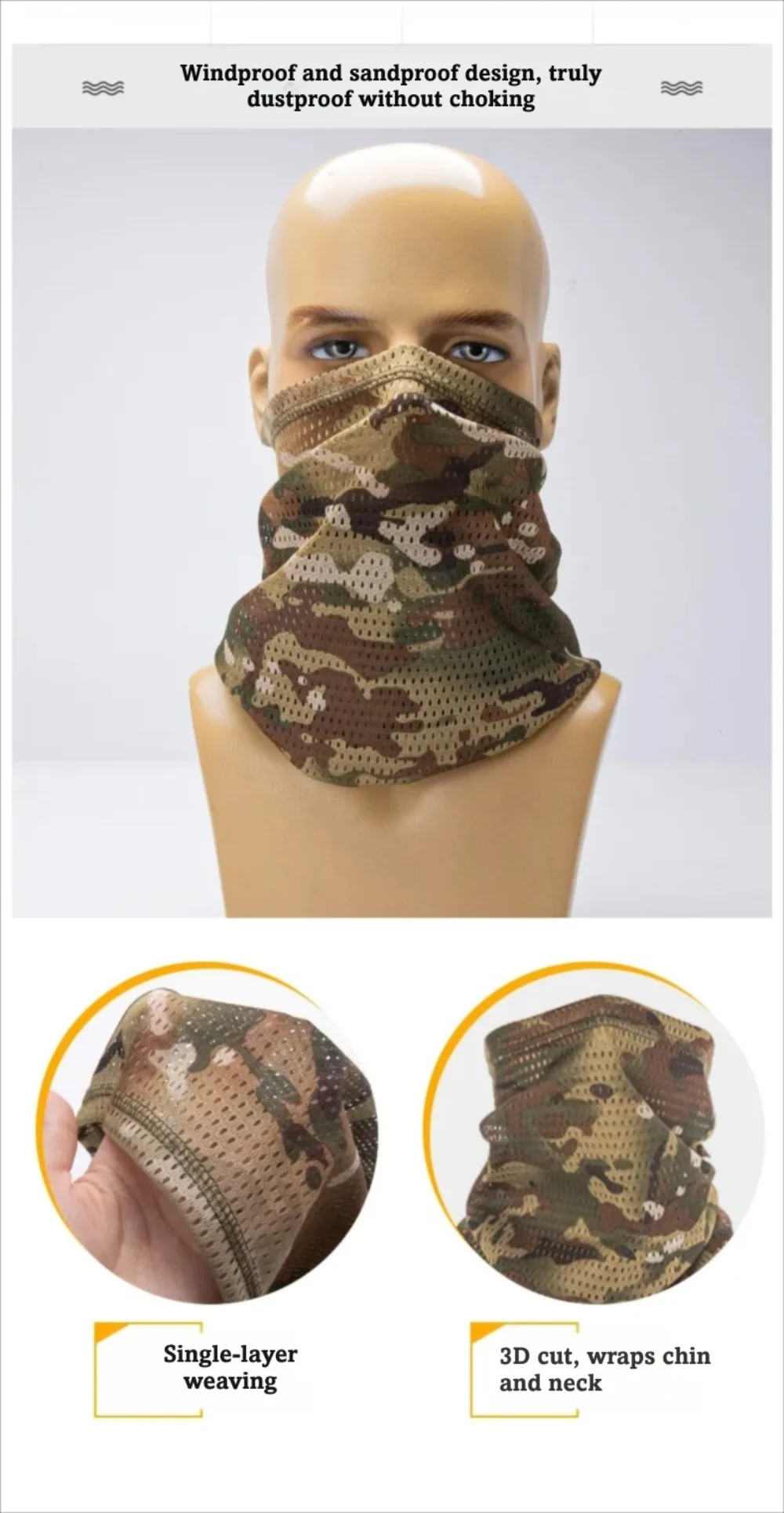 Protección de cuello para rutas y entrenamientos