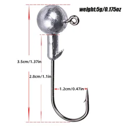 Kit de vinilos de silicona con jig head y lombriz