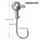 Kit de vinilos de silicona con jig head y lombriz