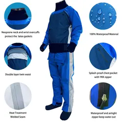 Traje seco impermeable para kayak y rafting