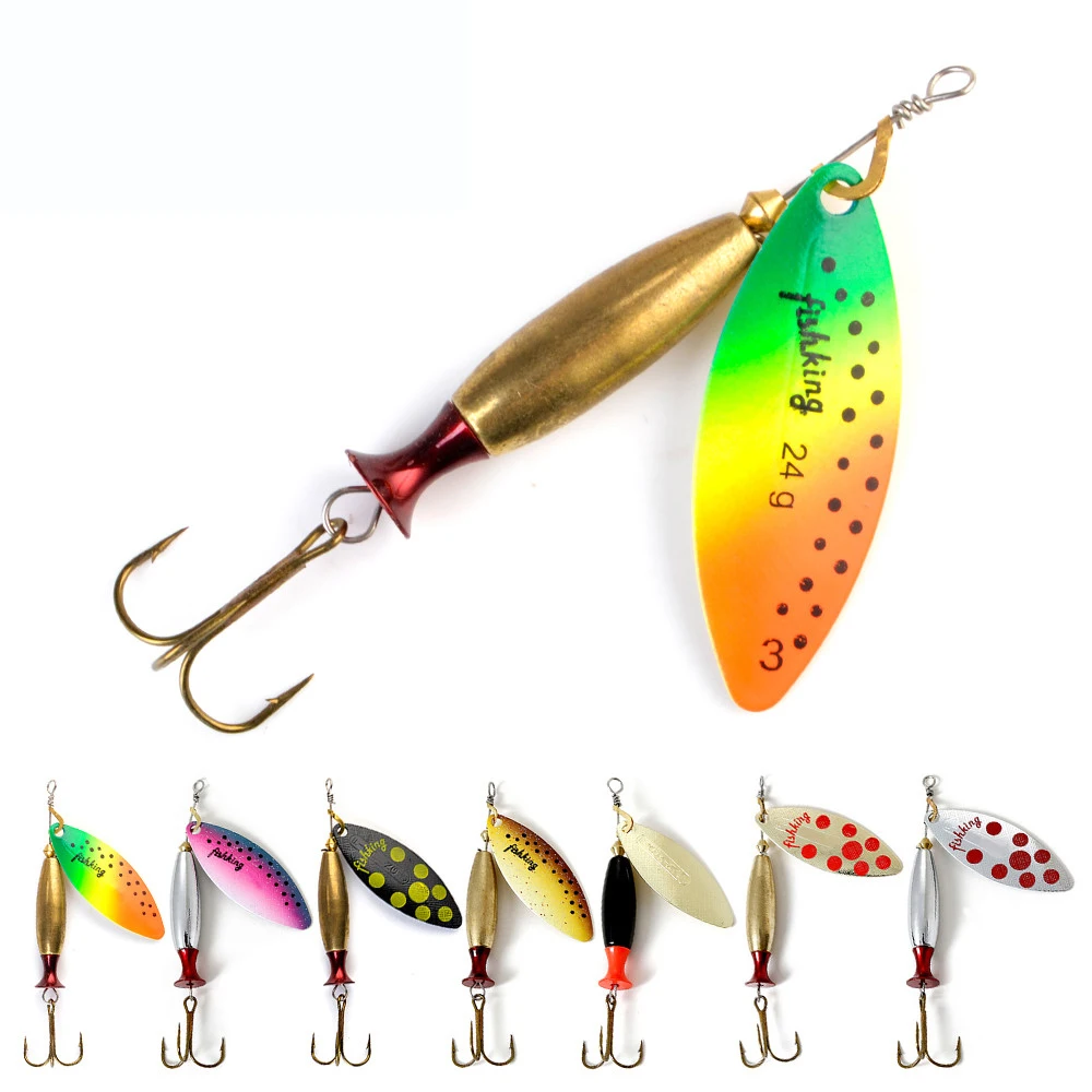 NGB Cuchara giratoria metal spoon wobbler para lucio y bass - imagen 2