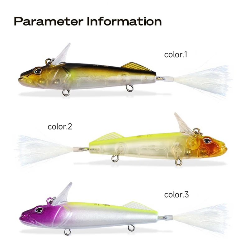 Señuelos minnow flotantes desplazamiento medio swimbait para lucio - imagen 2