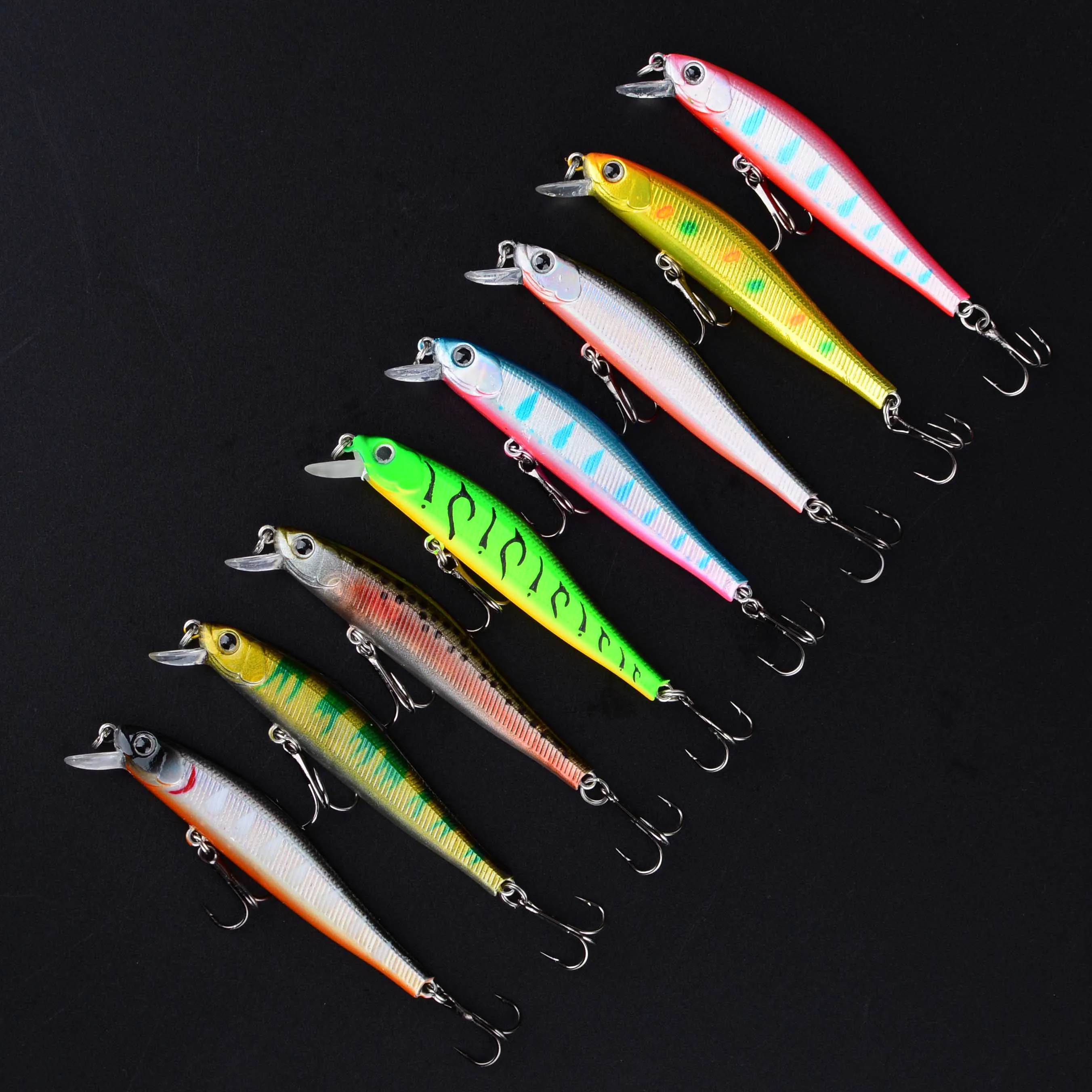 Detalle de los ojos 3D del señuelo de pesca