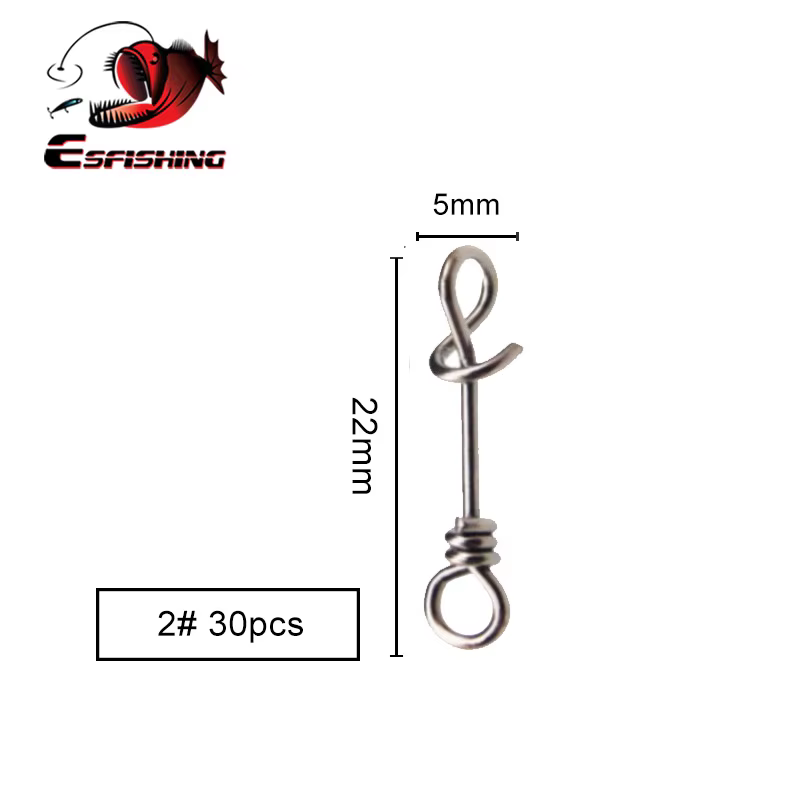 ESFISHING Snap rapido - Conector de pesca para señuelos y aparejos - imagen 2