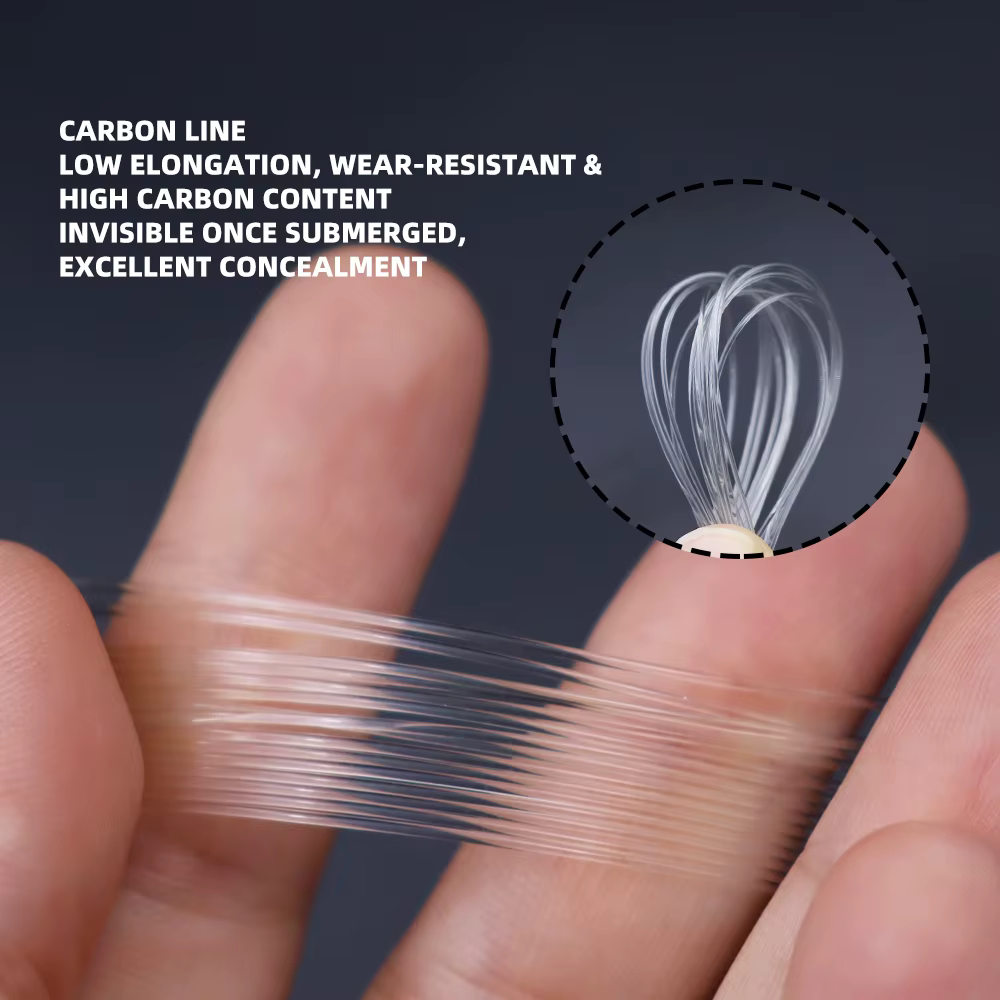 Línea fibra de carbono anti-enredos ZYZHE – agua salada y dulce