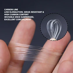 Línea fibra de carbono anti-enredos ZYZHE – agua salada y dulce