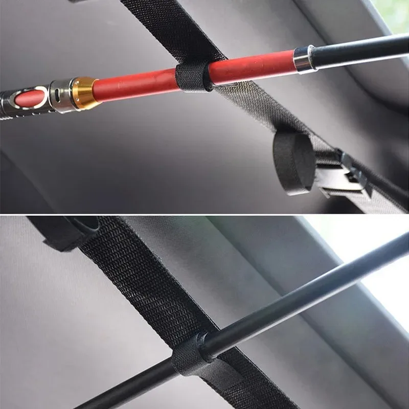 Soporte para Cañas de Pescar universal en coche, correa ajustable - imagen 5
