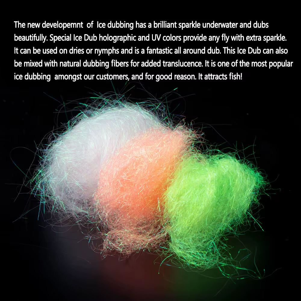 Bimoo Ice Dub Fibers – Fibras ultrafinas para ninfas y moscas secas - imagen 2