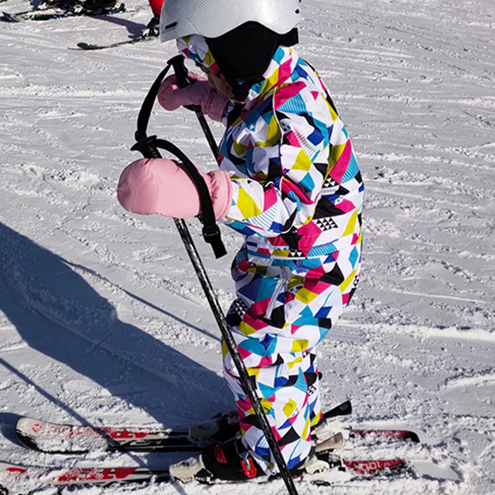 Mono de nieve impermeable con capucha, a prueba de viento infantil - imagen 5
