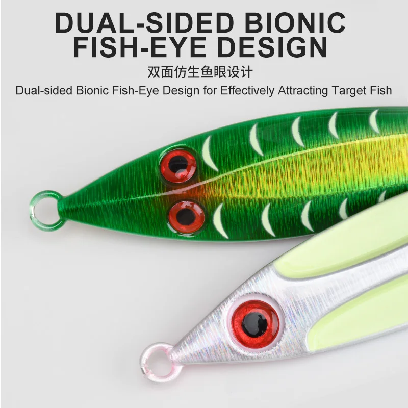 Señuelo Jigging de metal TEASER J152 luminoso para agua salada - imagen 4