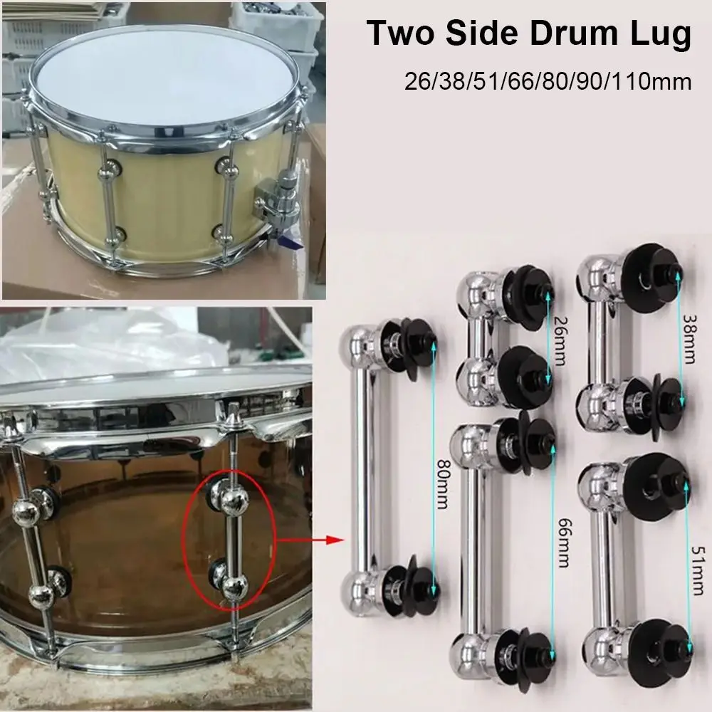 Soporte de tambor doble cara de aleación de aluminio con tornillos - imagen 4