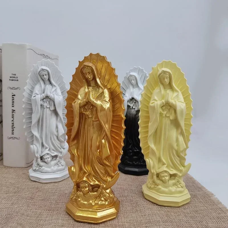 Figuras resina Virgen María mexicana para decoración hogar 2026 - imagen 3