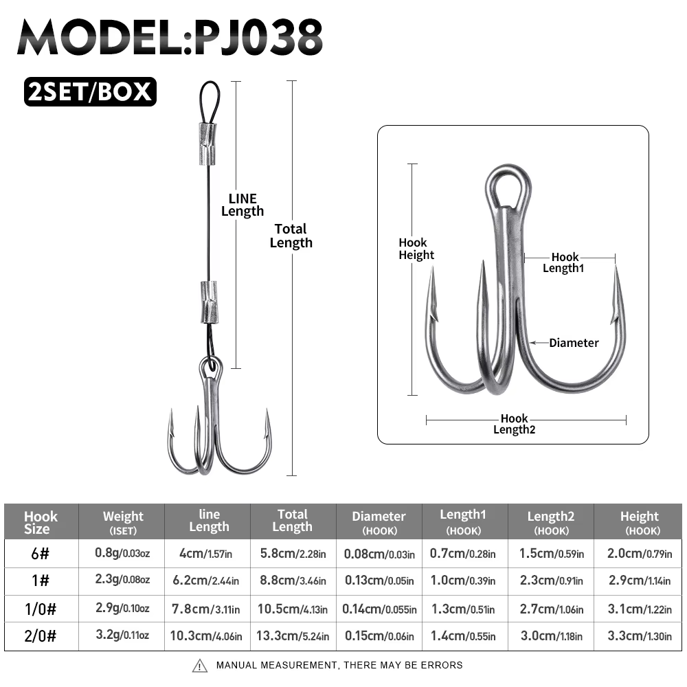 Proberos Stinger Rig Antipicadura Triples Acero Jigging Lucio Vinilo - imagen 3