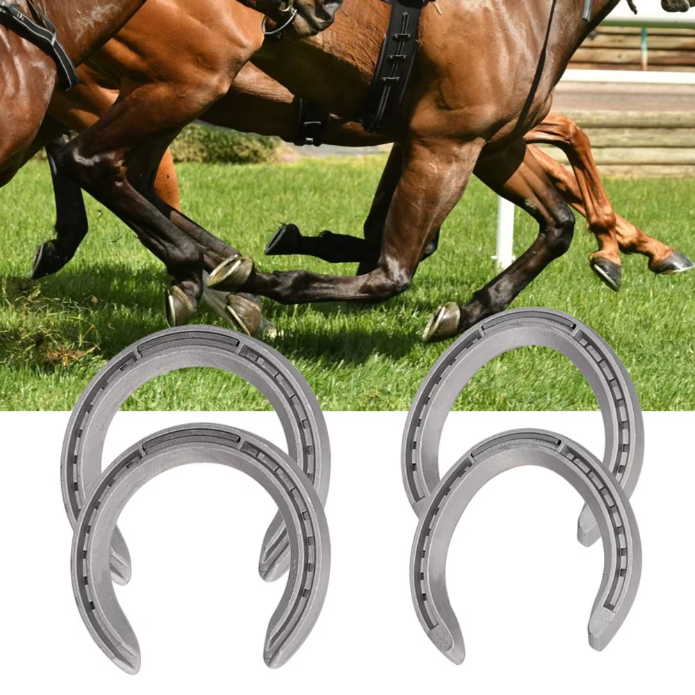 Herraduras de aleación de aluminio antideslizantes para caballo - imagen 5