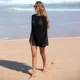 Vestido de playa transparente bohemio de punto, pareo ligero - imagen 3
