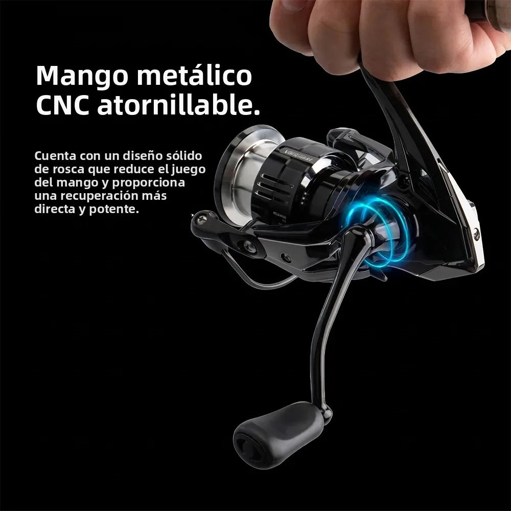 Carrete giratorio ligero Huidiao VANKUISHI para pesca de trucha - imagen 3
