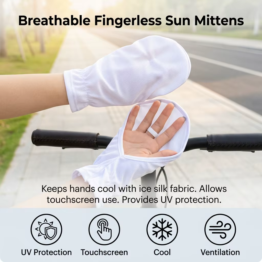 Guantes en blanco para mujer