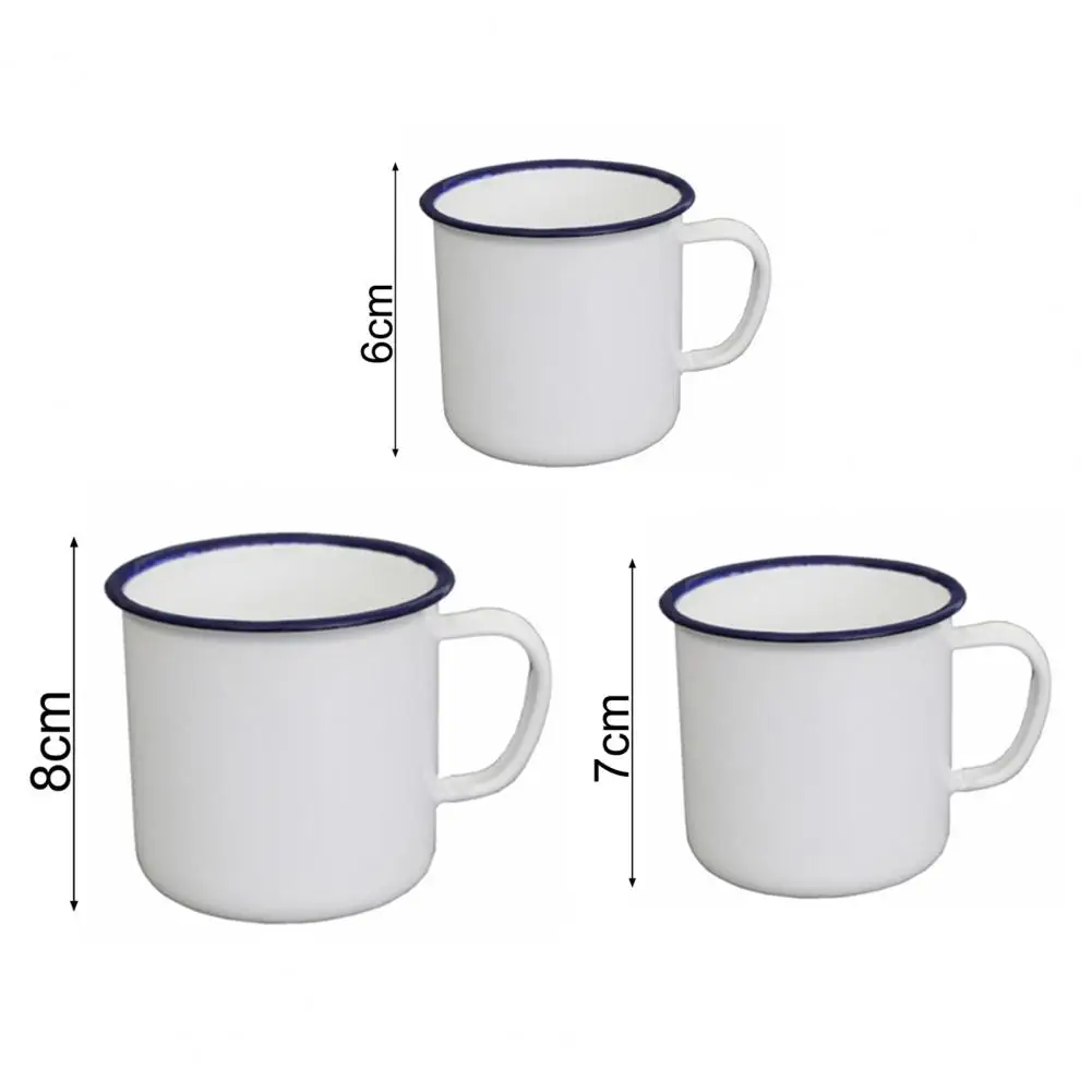 Taza esmaltada vista frontal