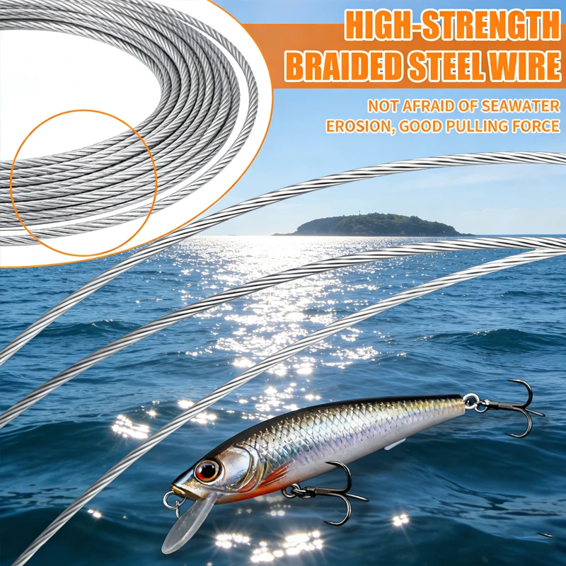 YOTO Plataforma de Equilibrio Pesca Líder Acero Cuentas Antiviento - imagen 5