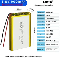 Batería recargable plana con protección PCB para power bank y portátil