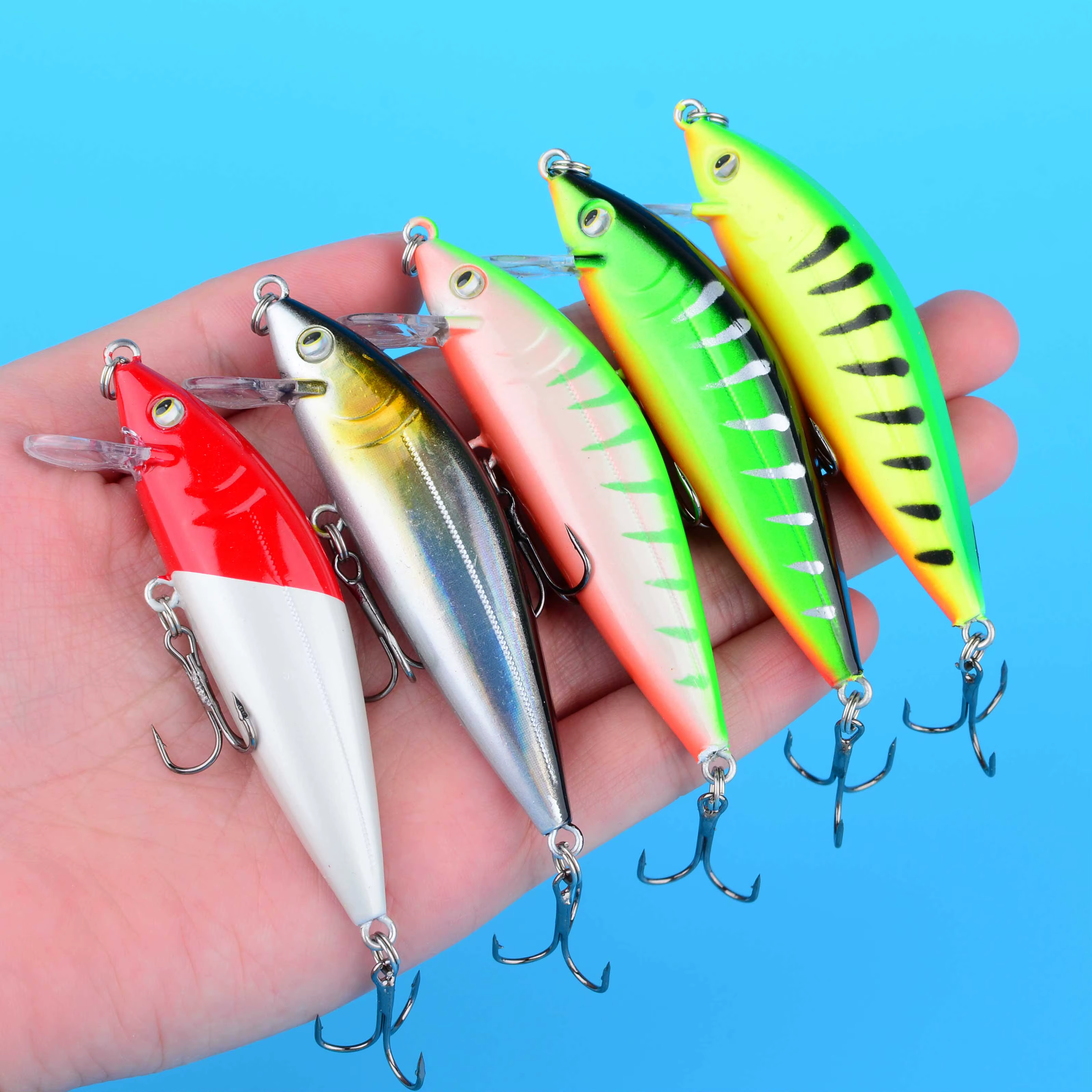 Señuelo CrankFish Minnow Wobbler con ojos 3D – acción realista