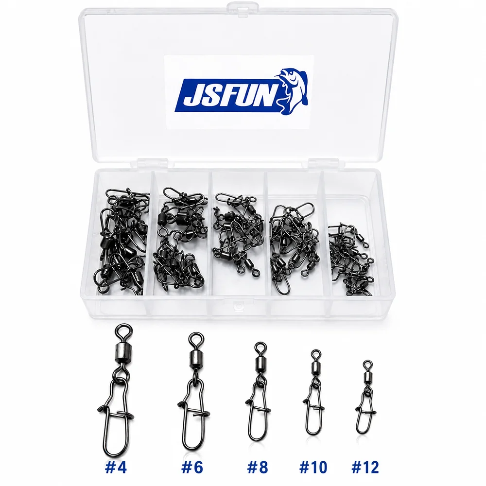 Conector de pesca JSFUN de acero inoxidable
