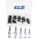 JSFUN Conector giratorio de acero inoxidable para señuelos de pesca - imagen 4